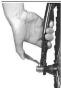 IDEAL Megisto - Removing a Quick Release Rear Wheel Shift the rear derailleur to the smallest, outer rear sprocket; this is the high gear position. - 8