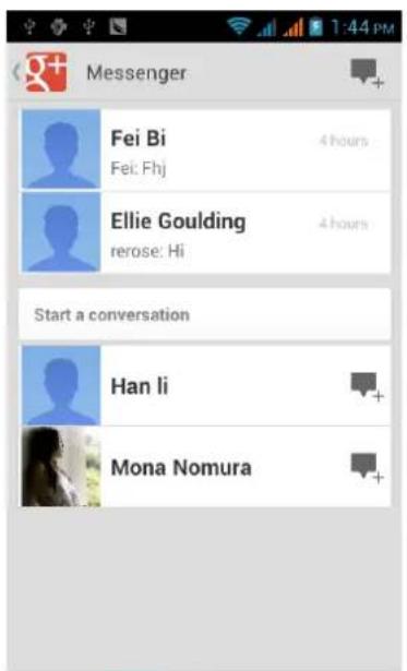 Messenger Fei Bi Fei: Fhj Ellie Goulding erose: Hi Start a conversation Han li Mona Nomura