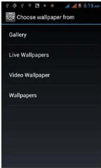 Choose wallpaper from Gallery Live Wallpapers Video Wallpaper Wallpapers