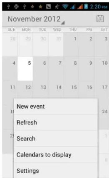 November 2012 SUN MON TUE WED THU FIN SAT 28 29 30 31 1 2 3 4 5 6 7 8 9 10 11 12 13 14 15 16 17 New event Refresh Search Calendars to display Settings