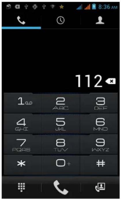 8:36 AM 112 100 ABC 3 DEF 4 GHI 5 UKL 6 MNO 7 PQRS 8 TUV 9 WXYZ * 0+ #