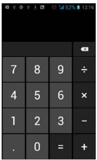 7 8 9 ÷ 4 5 6 × 1 2 3 - . 0 = +