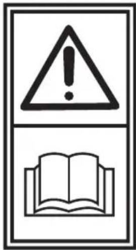 Warning symbol with exclamation mark and open book icon, commonly used to indicate education or knowledge hazard.
