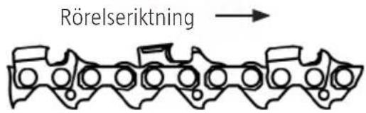 Rörelseriktning →