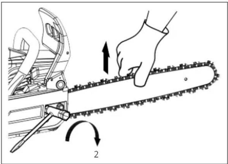 Meec Tools 721-342 - Spänna kedjan mot svärdet - 3
