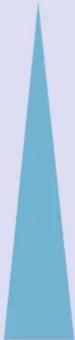 Simple blue triangular shape on light background (no text or symbols)