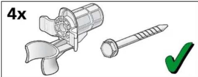 Illustration of a propeller and a screw with a green checkmark (no text or symbols)