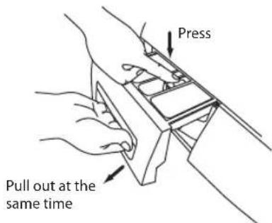 Press Pull out at the same time