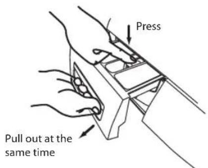 Press Pull out at the same time