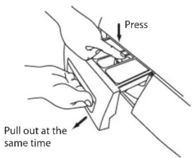 Press Pull out at the same time