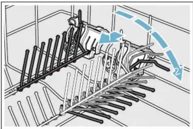 Technical diagram of a vehicle suspension system with labeled components and directional arrows indicating flow or movement.