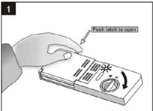 Push latch to open