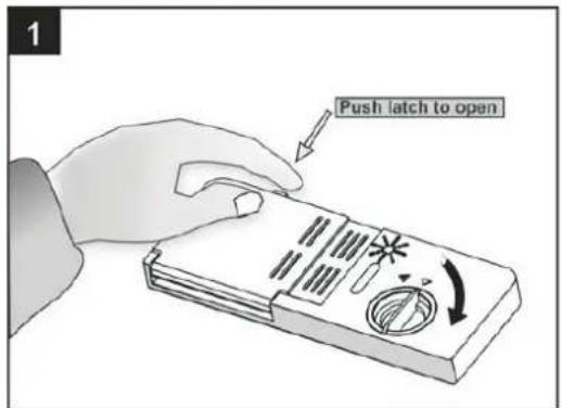 Push latch to open