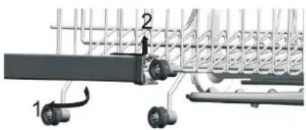 BUSH DWFS126S - Adjusting the upper basket - 2