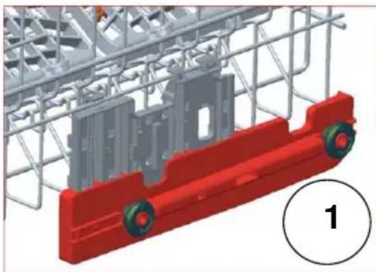 BUSH DWFS124B - Top basket height adjustment while it is full - 2