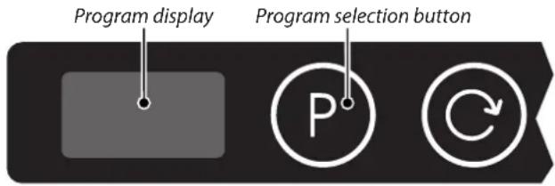Program display Program selection button P° ©