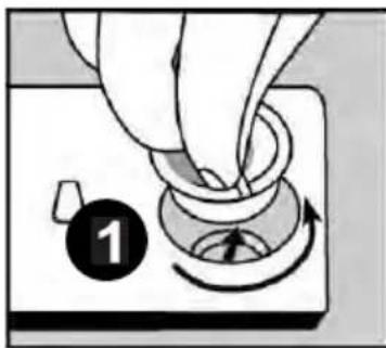 NORDMENDE DF60 - Filling with rinse aid and making the setting. - 1