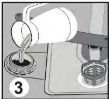 NORDMENDE DF60 - Fill the salt compartment with water at first use only. - 1