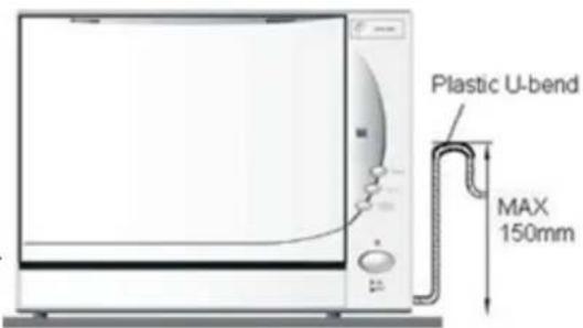 Plastic U-bend MAX 150mm