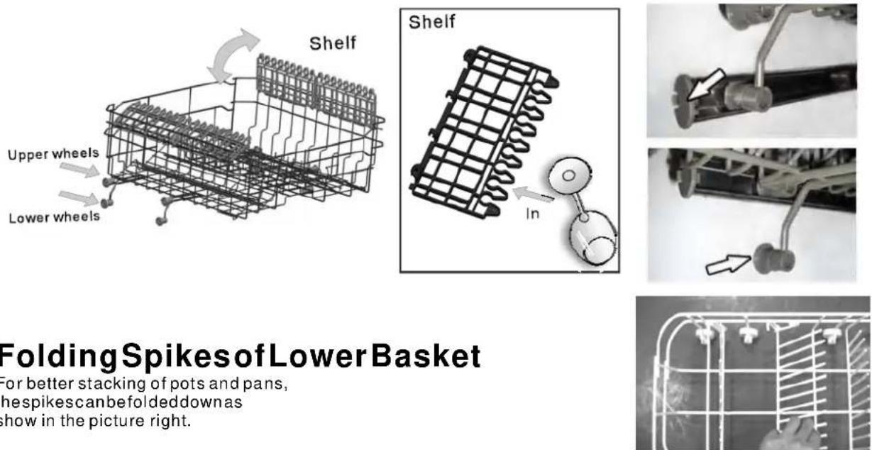 Caple Di615 - Adjusting the Upper Basket - 1