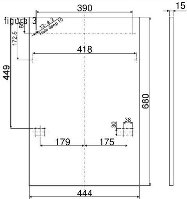 figure 3 172.5 65 390 12-φ2 Hole deep 10 449 418 680 179 175 30 38 444 15