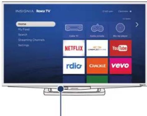 INSIGNIA NS-55DR420NA16 - Aiming the remote control - 1