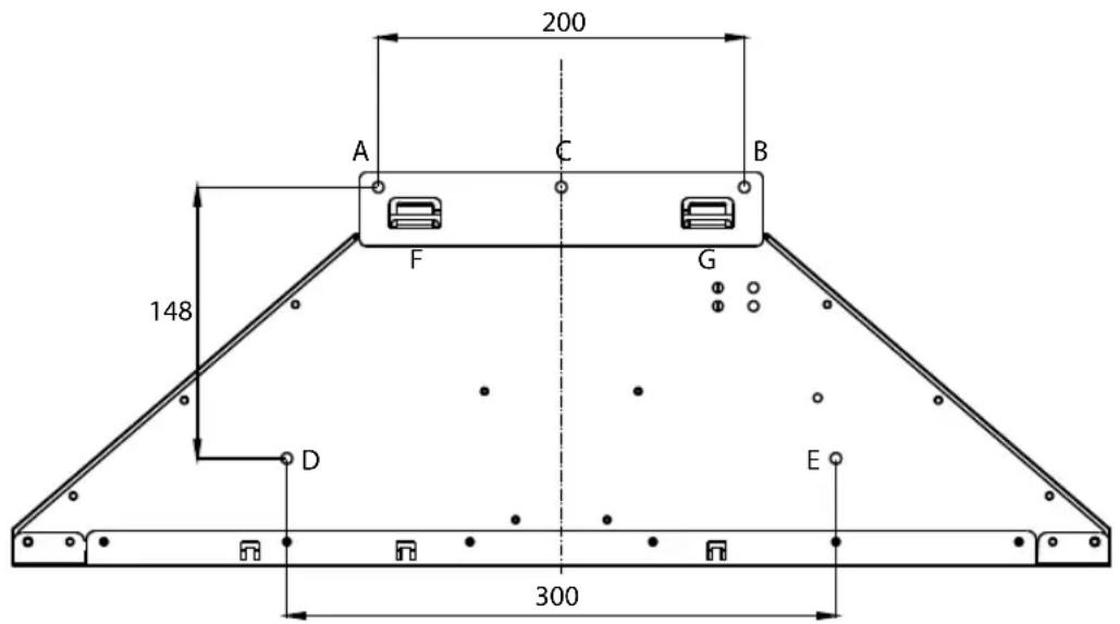 200 A C B 148 F G D 300 E