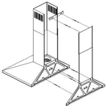 Logik L60CHDX10 - Mounting the Cooker Hood - 2