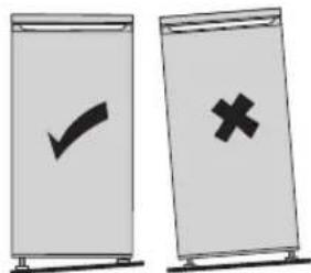 Two labeled signs: a checkmark and an 'X' symbol, likely indicating cancellation or rejection.