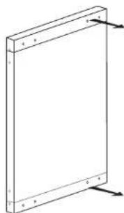 Flavel FZU190AP - REPOSITIONING THE DOOR - 2