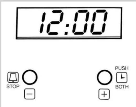 12:00 STOP ○ - ○ PUSH + BOTH