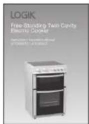 LOGIK Free-Standing Twin Captry Electric Cooker Solutions: 100 gm/100 gm and 50 gm/100 gm