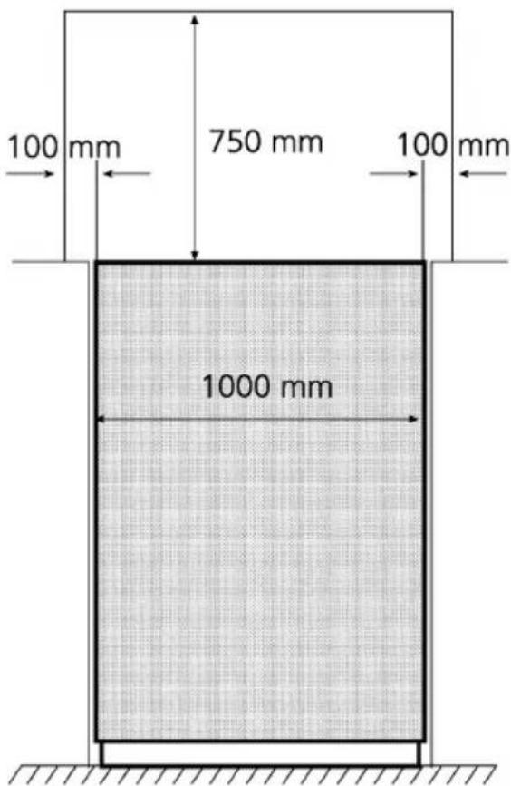 100 mm 750 mm 100 mm 1000 mm