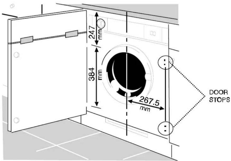 247 mm 384 mm 267.5 mm DOOR STOPS