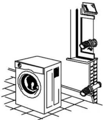 White Knight C39AW - Wall / Window Vent Kit - 1