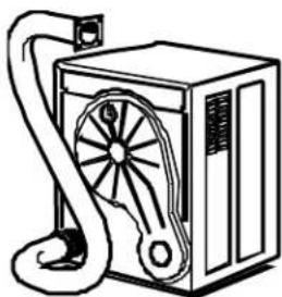 White Knight C39AW - VENT HOSE ASSEMBLY - 8