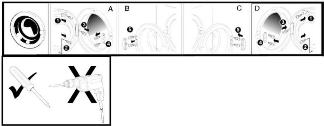 Caple TDI110 - DOOR REVERSAL APPLIANCE DOOR - 1