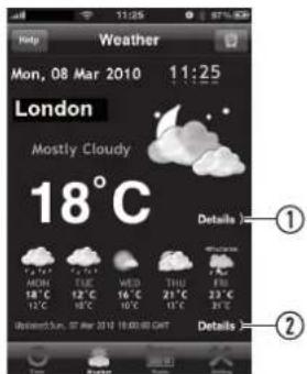 Weather Mon, 08 Mar 2010 11:25 London Mostly Cloudy 18°C Details ① ②