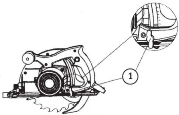 Cotech M1Y-140-900A - Inställning av sågdjup - 1