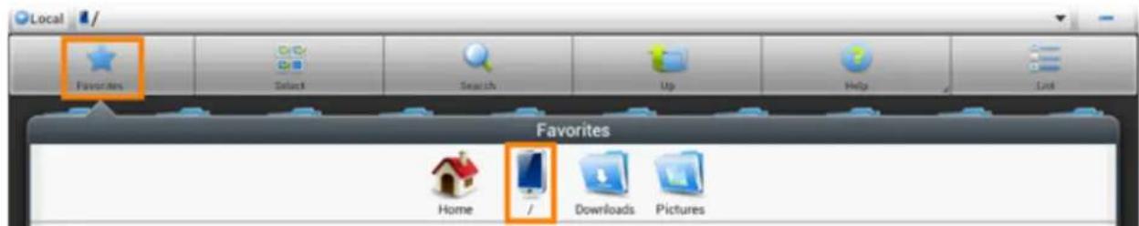 Yarvik Luna TAB274EUK - Benader uw MicroSD-kaart of USB-stick in ES File Explorer - 1