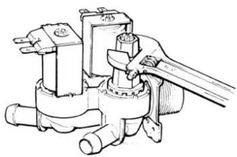 Wascomat W 244 - Dismantling the valve - 2