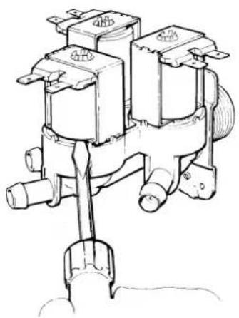 Wascomat W 244 - Dismantling the valve - 1