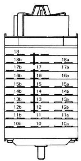 18 18b 17b 16b 15b 14b 13b 12b 11b 10b 18a 17a 16a 15a 14a 13a 12a 11a 10a