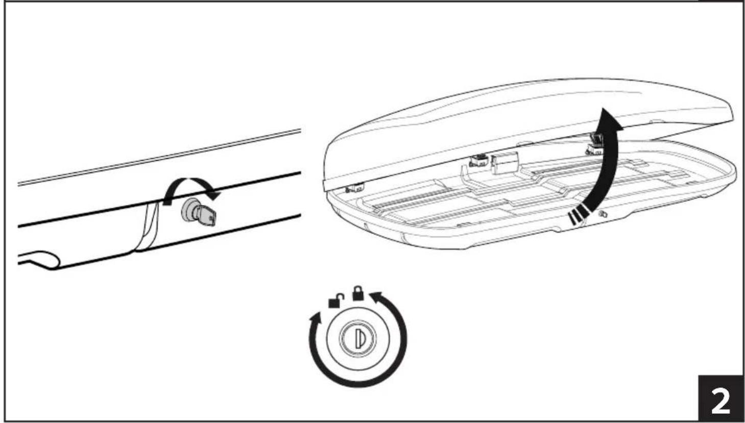 Diagram illustrating the internal mechanism of a device, showing switch operation and lock mechanism with labeled components.