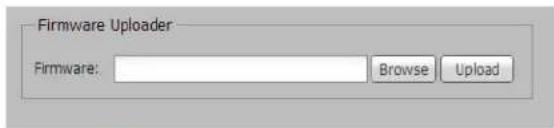 Firmware Uploader Firmware: Browse Upload