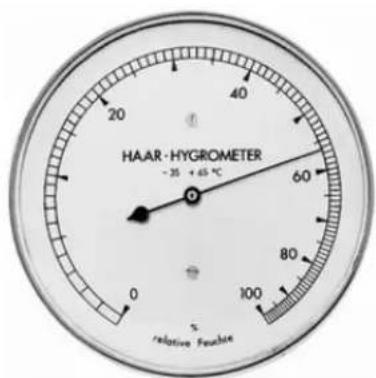 HAAR - HYGROMETER -35 +65 °C 0 100 relative Feuchter