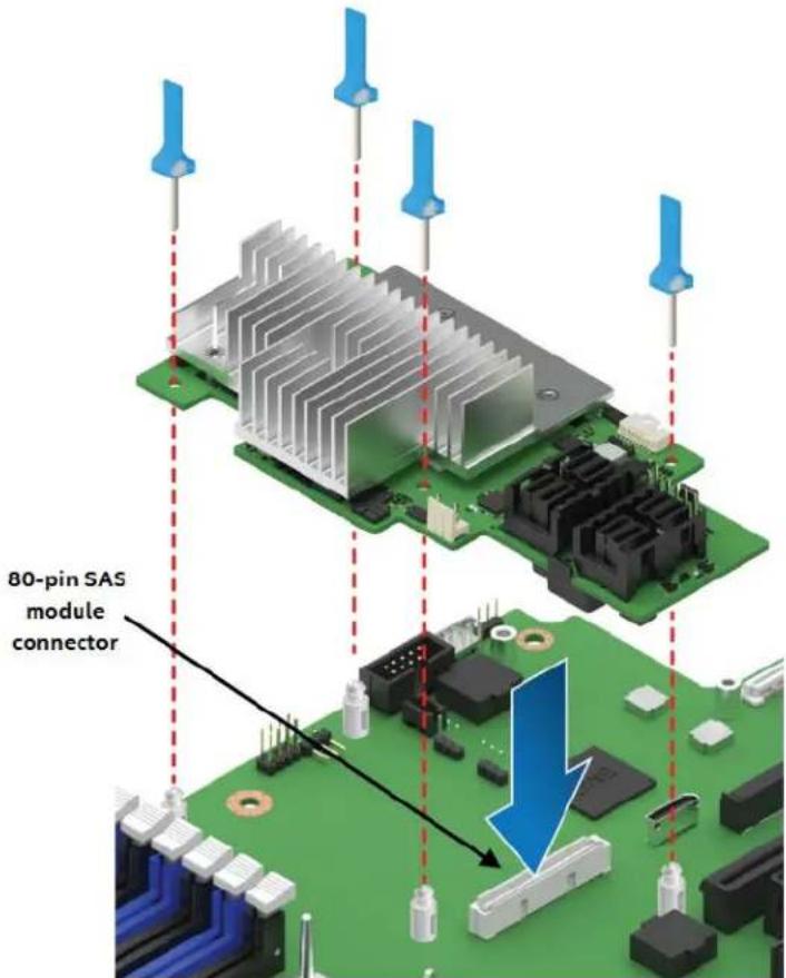 80-pin SAS module connector
