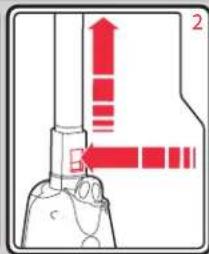 Diagram showing a mechanical or fluid system with red arrows indicating direction and labeled components, possibly illustrating a flow or movement process.