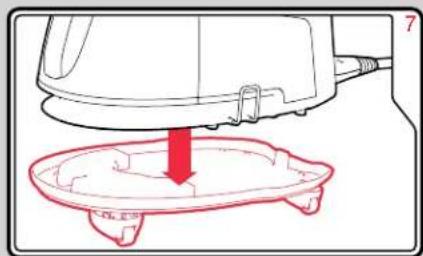 Diagram showing a device with a red arrow pointing to a circular component, labeled with Chinese text.