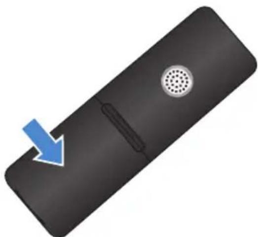 Steren TEL-2490 - Instalar las pilas en la extensión inalámbrica - 1